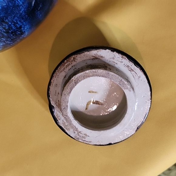 Handcrafted Colbat Blue w/ Cranberries Teapot - Picture 7 of 9